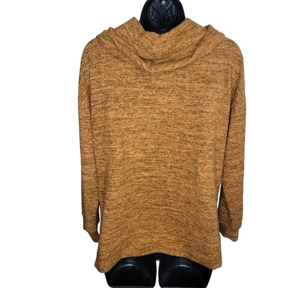 Olivia Sky Nwt two-tone cowl neck pull over top Large - Picture 3 of 8